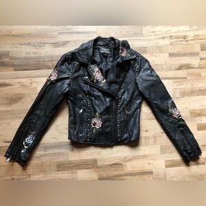 Women’s Size S Faux Leather Hippie Laundry Jacket